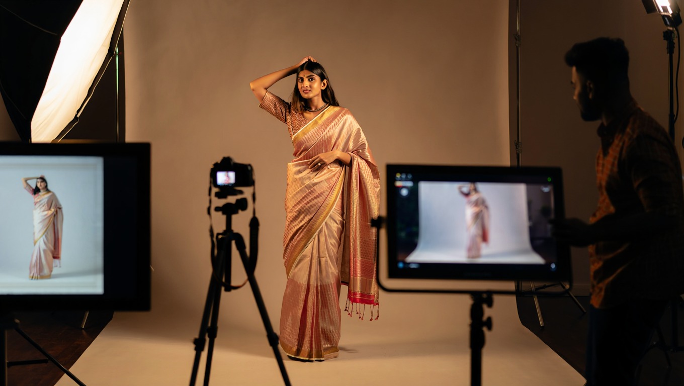 Boutique Saree Brand – Photoshoot & Video Production